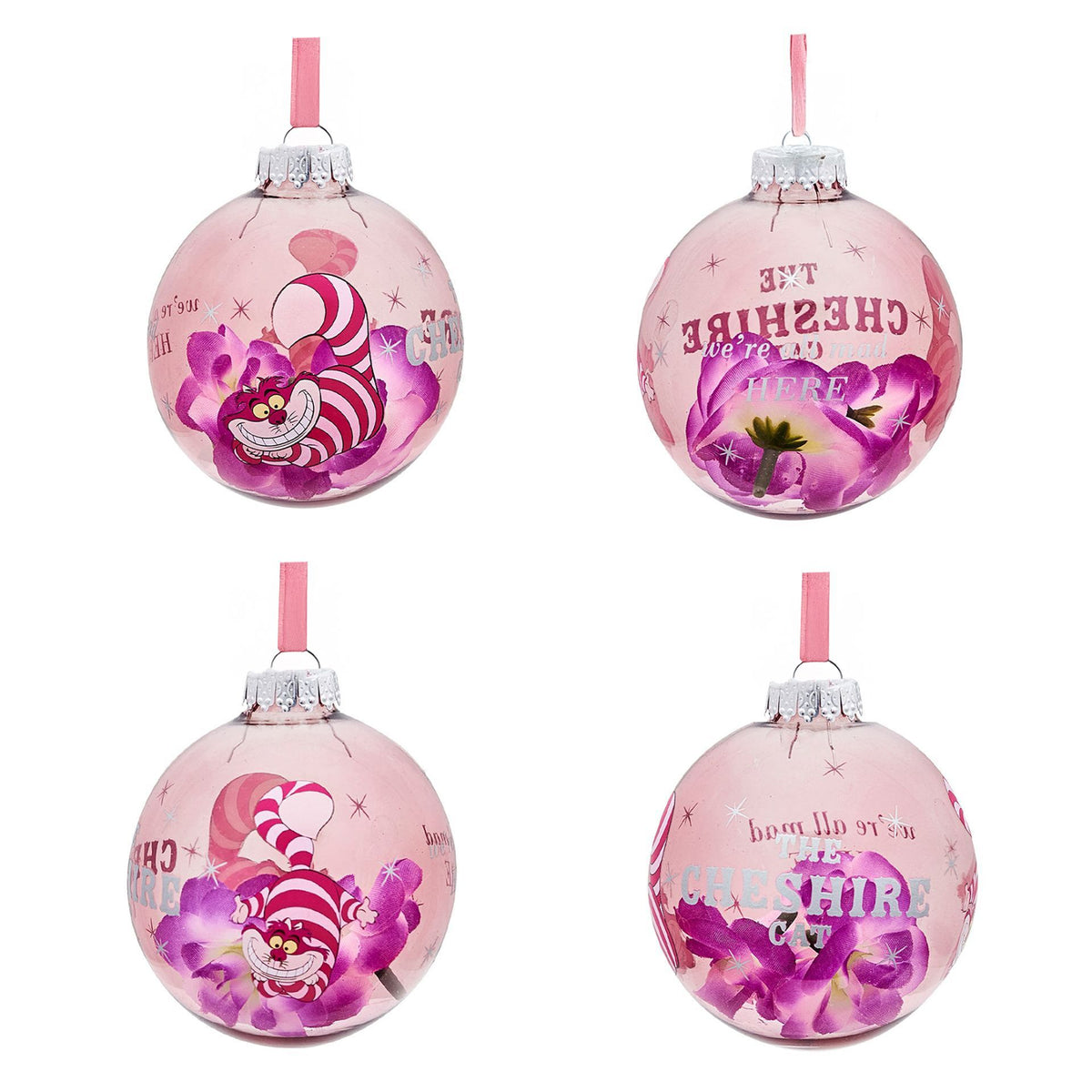 Disney Set of 7 Baubles - Alice In Wonderland
