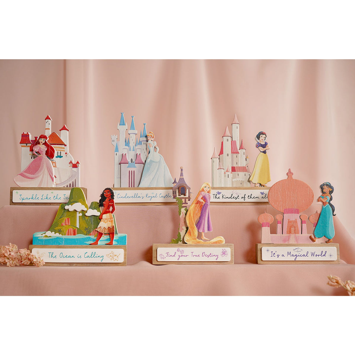Disney Pastel Princess Mini Castle Plaque - Moana