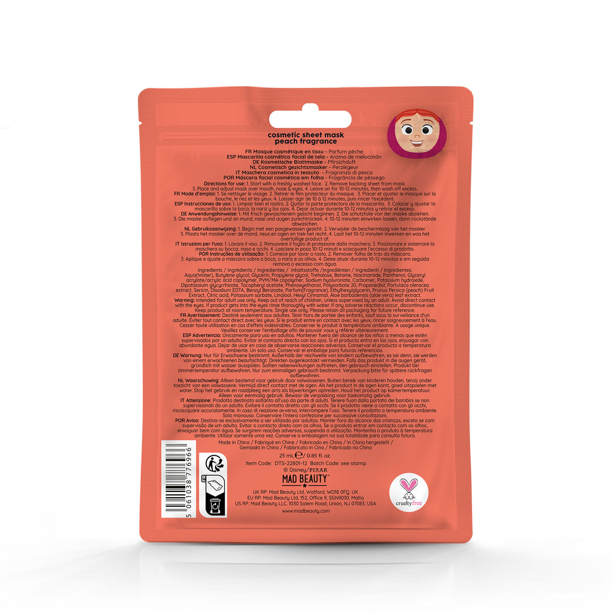 Toy Story Sheet Mask - Jessie
