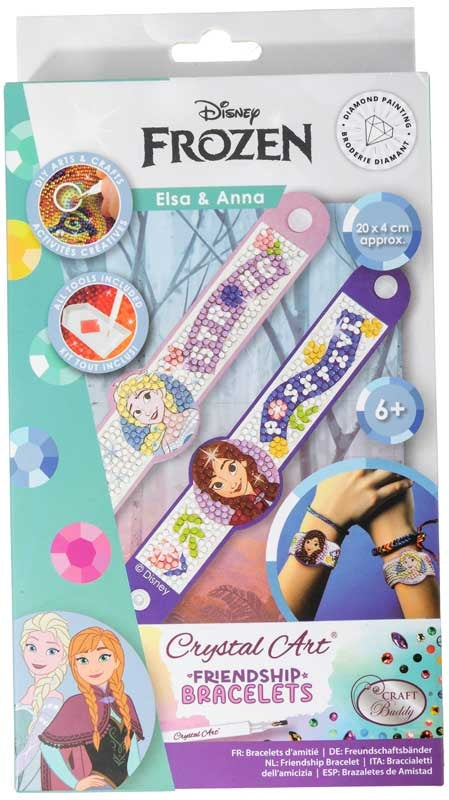 Craft Buddy - Elsa & Anna Crystal Art Friendship Bracelet